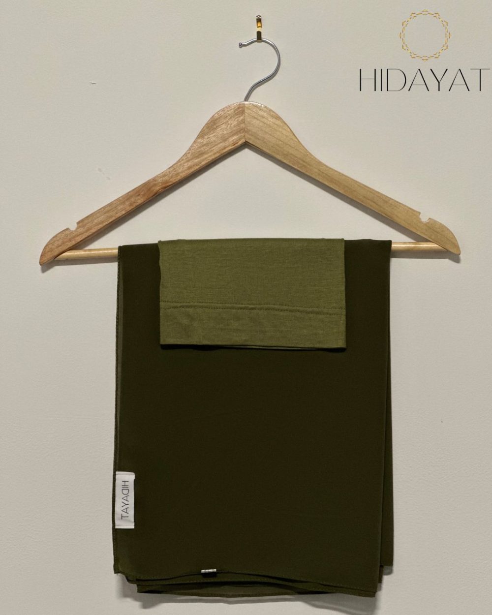 Chiffon Hijab Set – Army Green