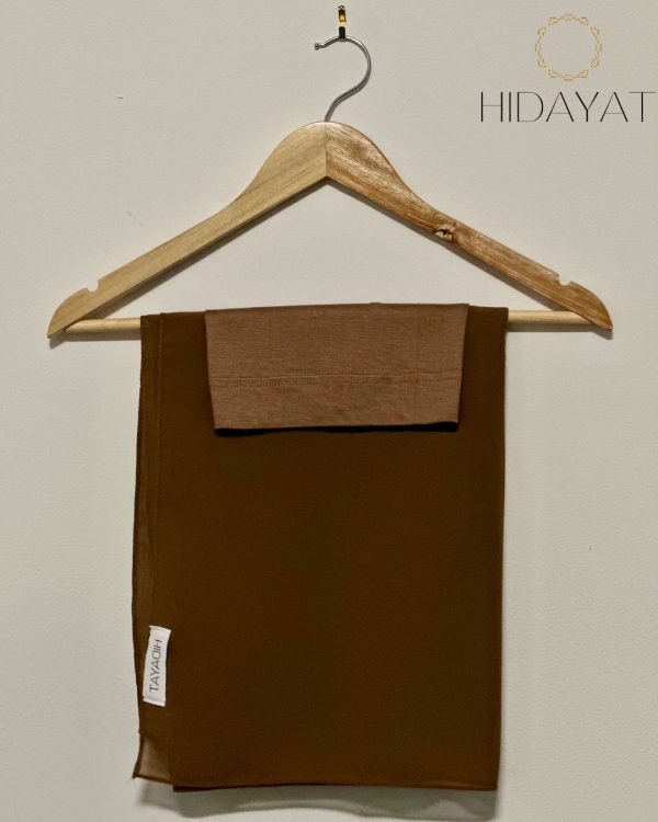 Coffee Chiffon Hijab Set Australia