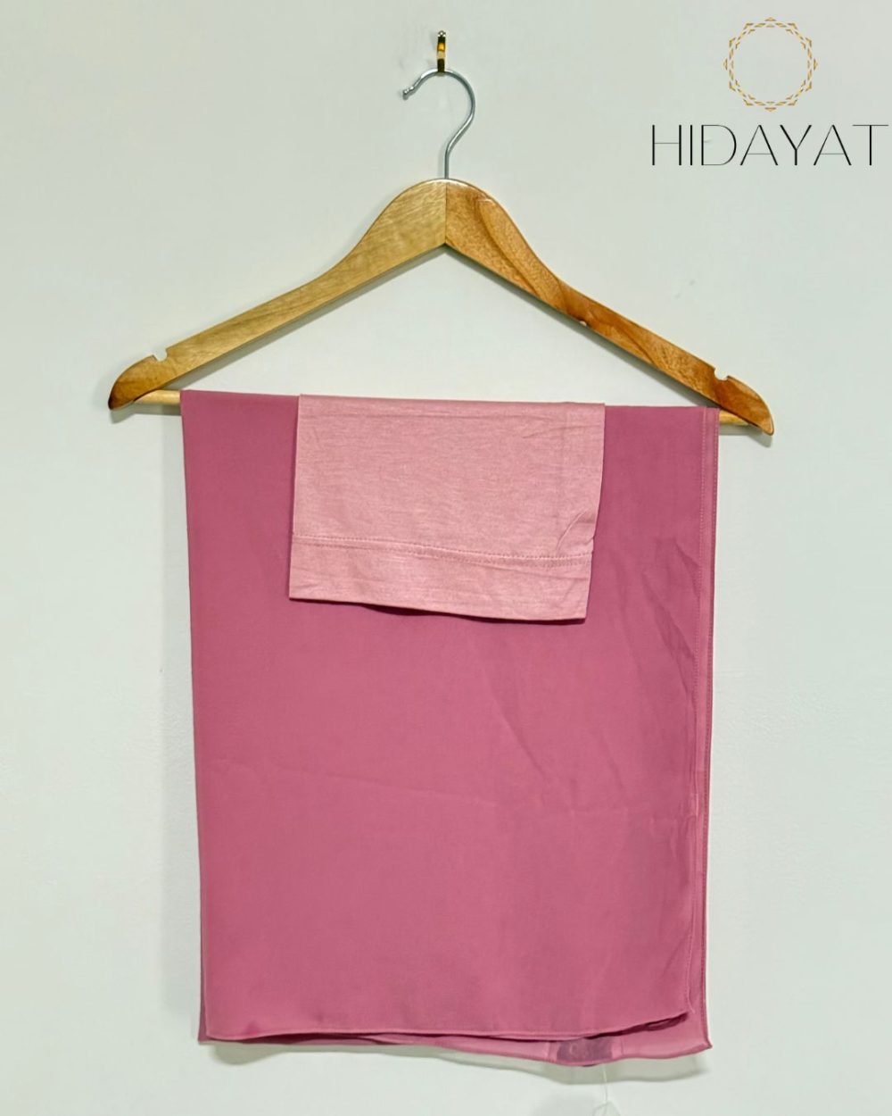 Chiffon Hijab Set – Coral Pink
