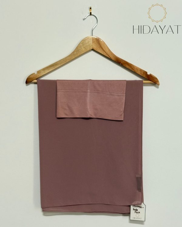 Pale Pink Chiffon Hijab Set Australia