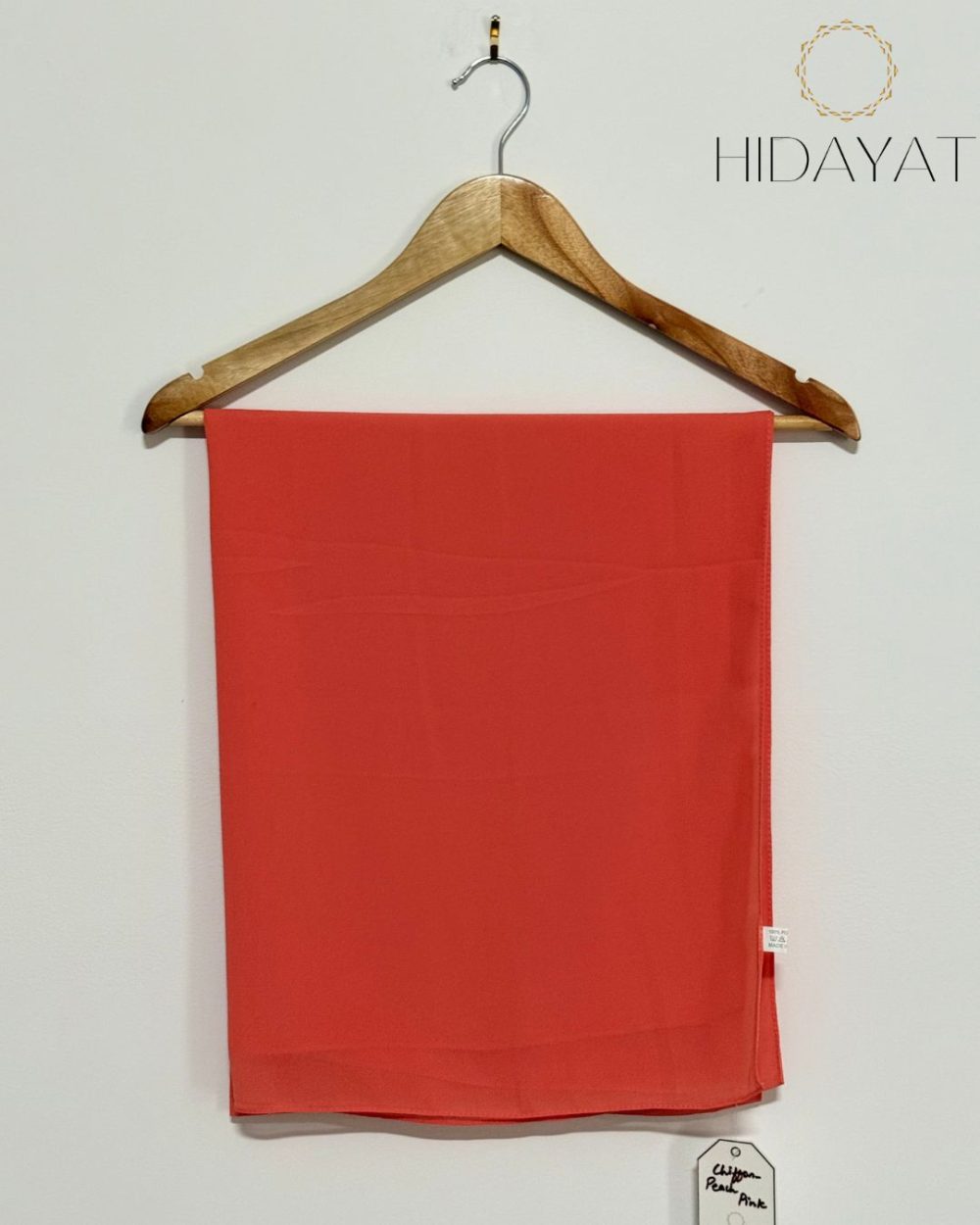 Chiffon Hijab Set – Peach Pink