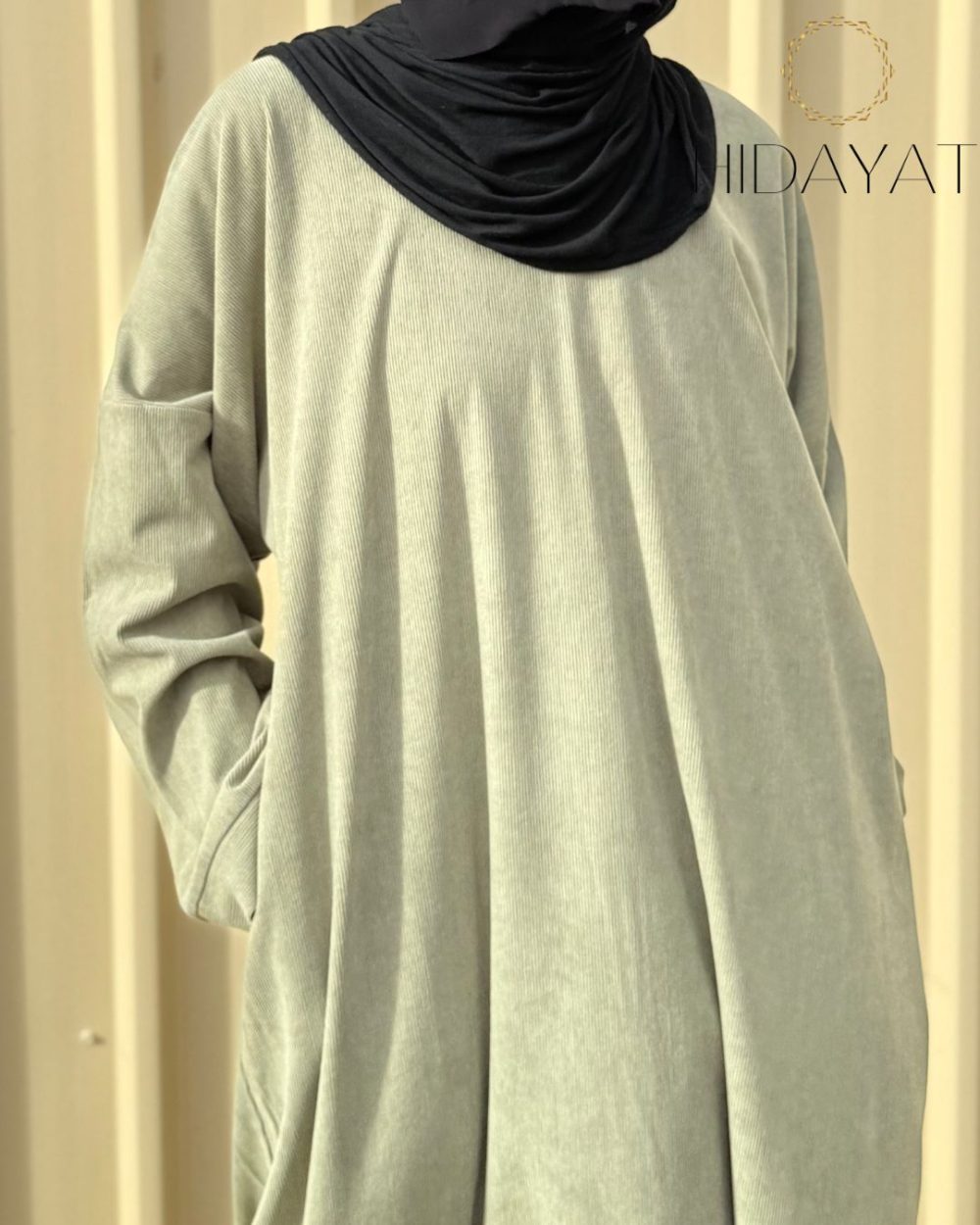 Corduroy Abaya – Mint