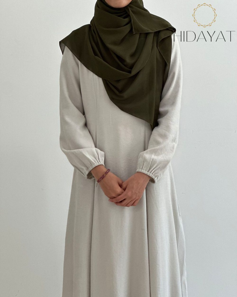 Faaiza Abaya – Light Grey