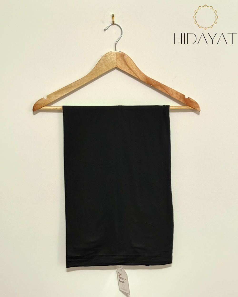 Mini Jersey Hijab – Black