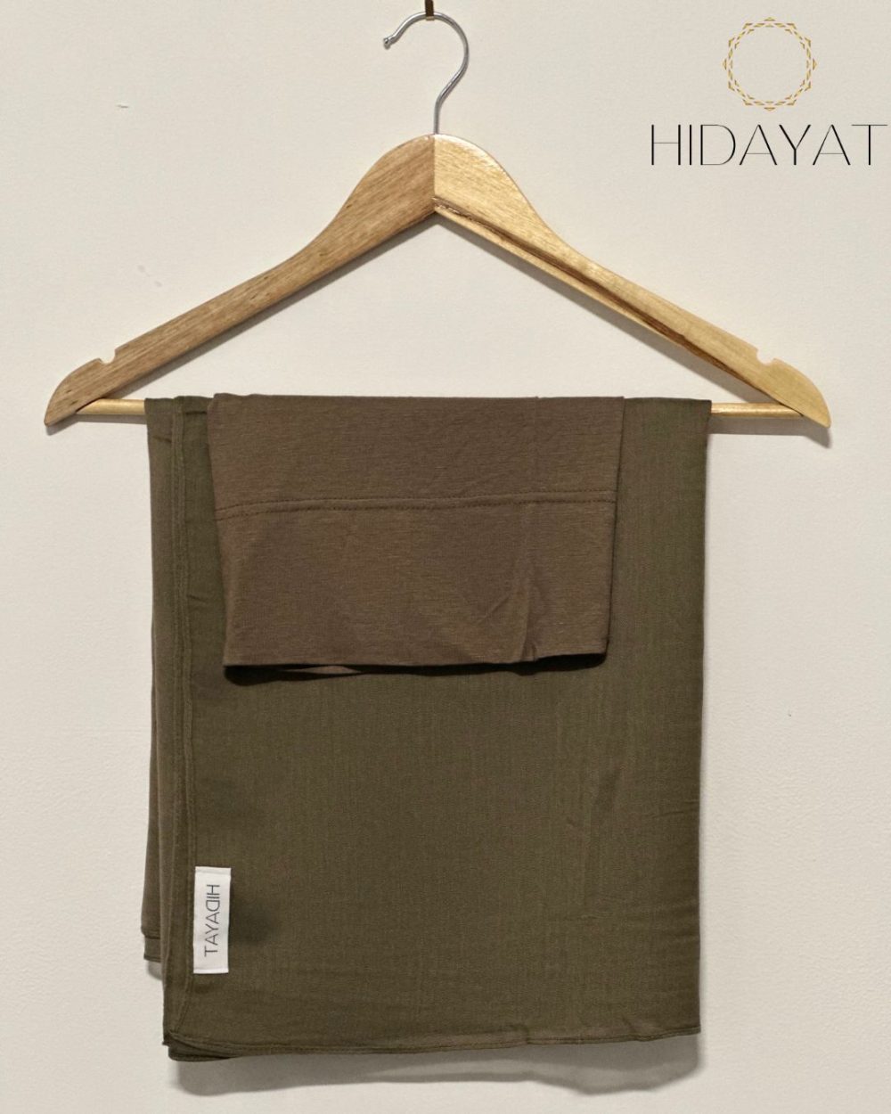 Modal Hijab Set – Olive Green