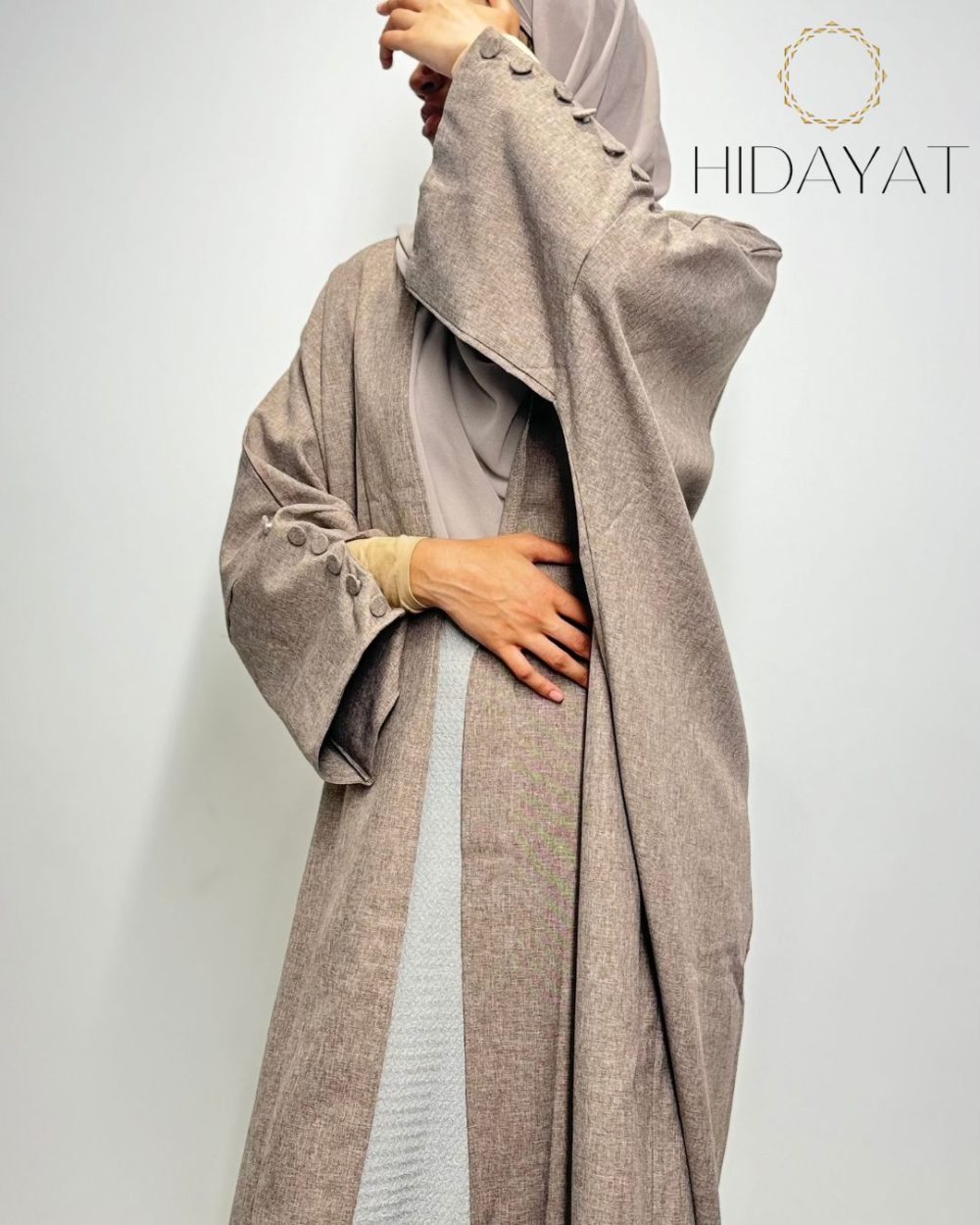 Zafrat Abaya – Coffee Brown