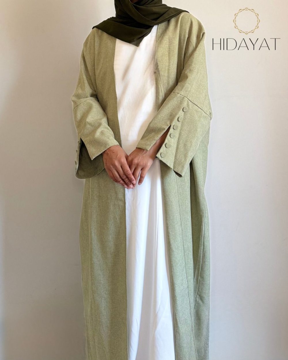 Zafrat Abaya – Green Sage