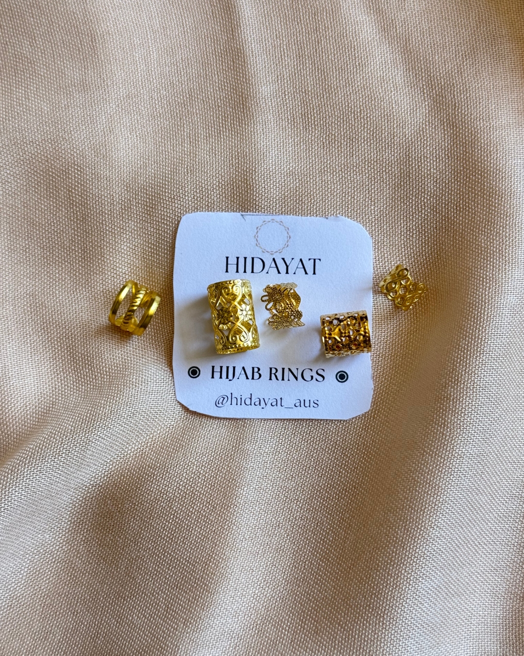 5 designs of Gold Hijab Rings