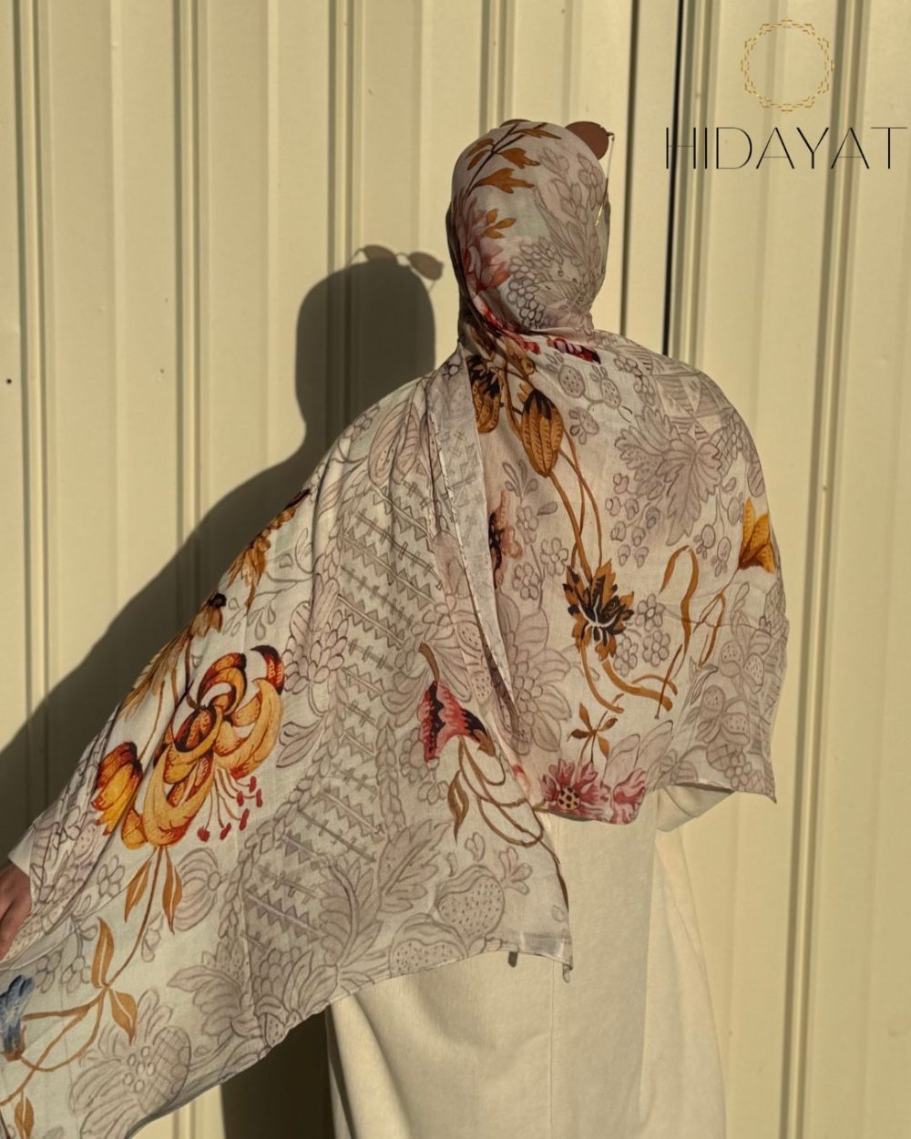 Printed Modal Hijab – Garden Print