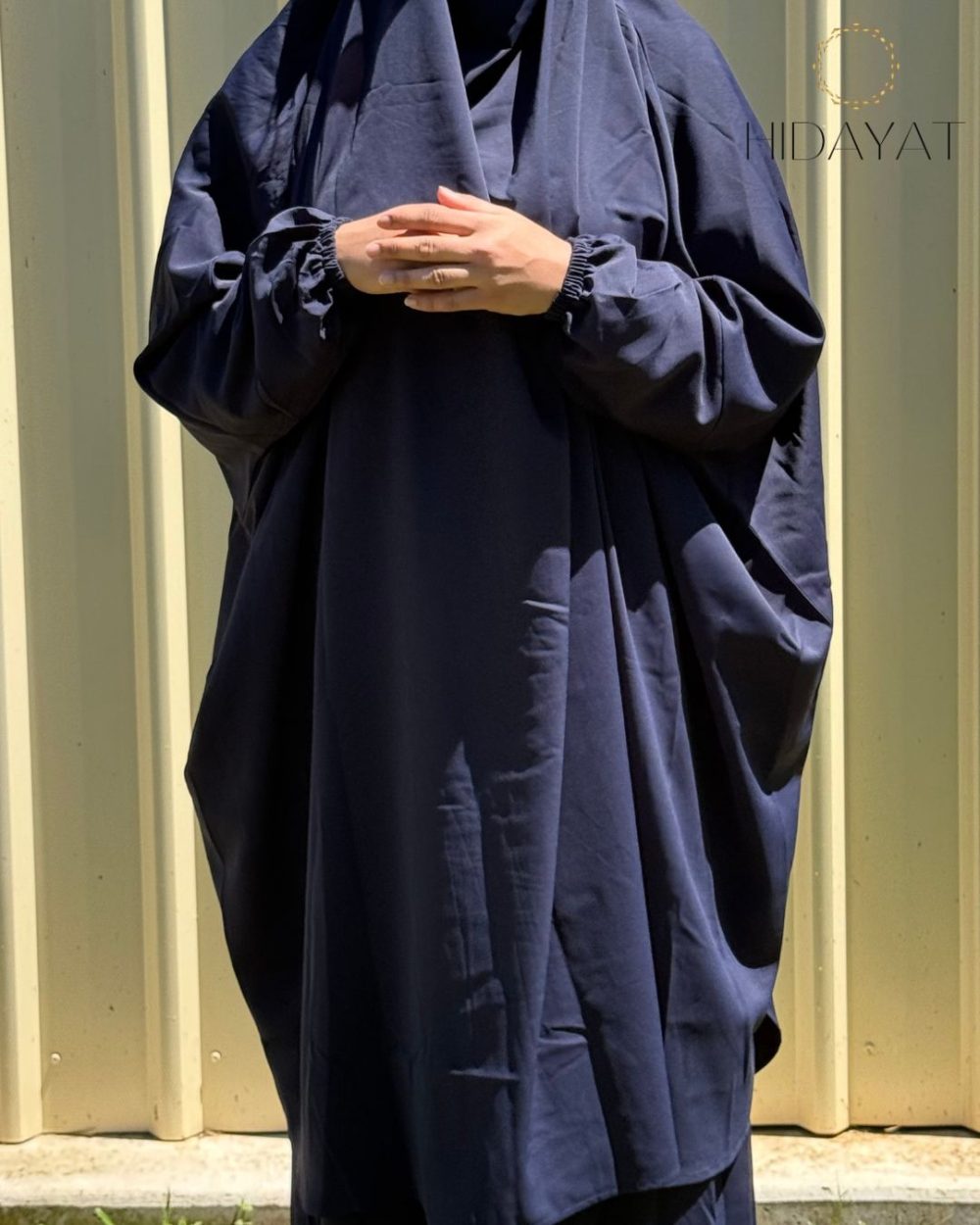 2 Piece Jilbab – Navy Blue