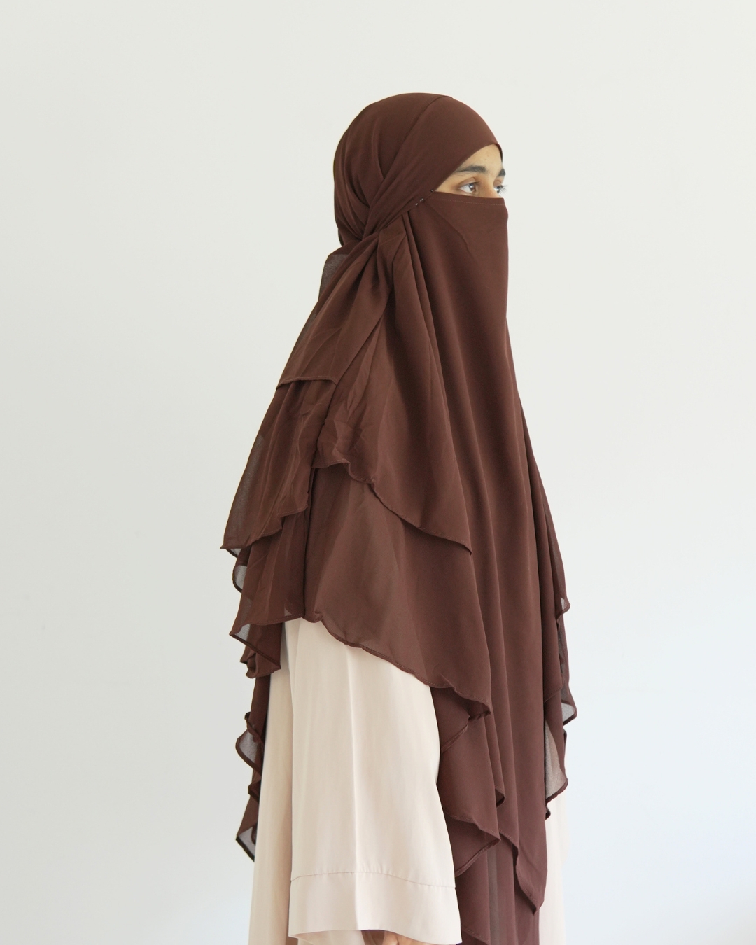 Khimar- Chocolate- 1 Khimar- Chocolate- 1