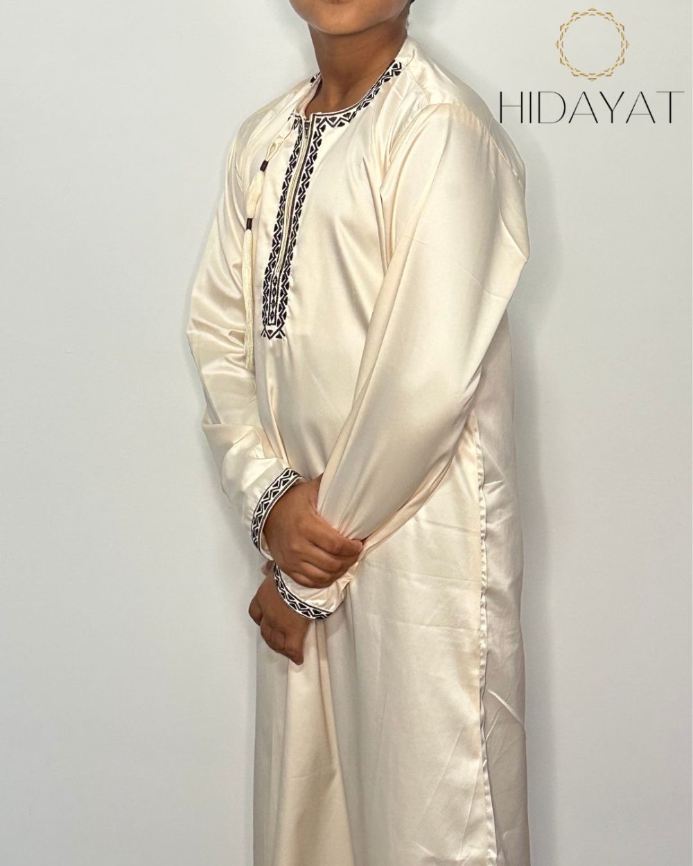 Moroccan Thobe – Peach