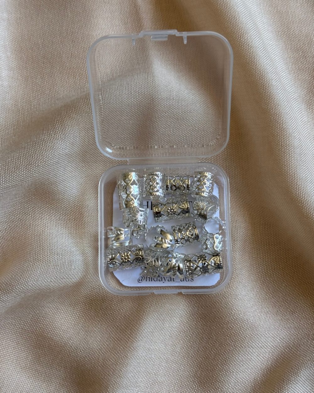 20pcs Hijab Ring Box – Silver