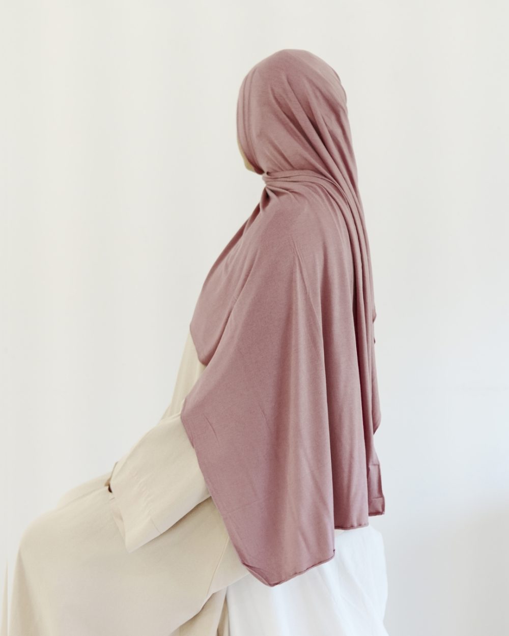 Mini Jersey Hijab – Rose Taupe
