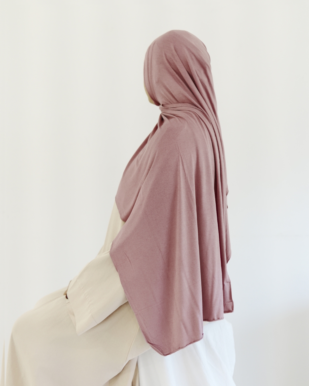 Mini Jersey Hijab – Rose Taupe Mini Jersey Hijab – Rose Taupe