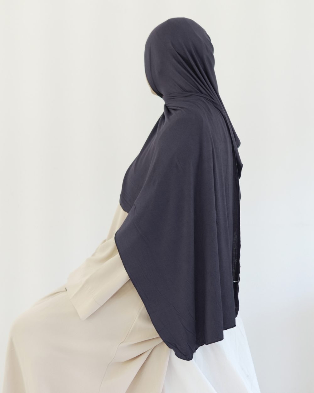 Mini Jersey Hijab – Navy Blue