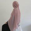 Pale Pink Chiffon Hijab Set by Hidayat