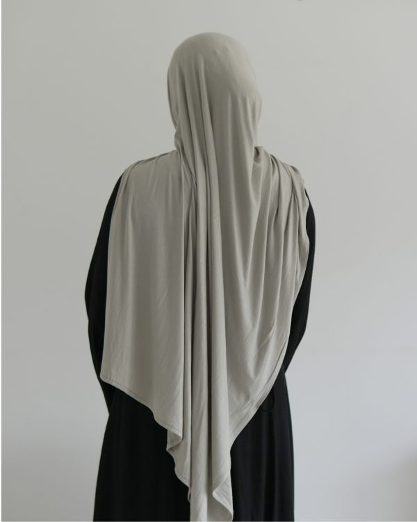 HIDAYAT silver birch premium jersey hijab clean drape styling look