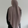 HIDAYAT rose mauve premium jersey hijab clean drape styling look