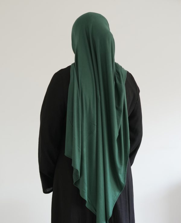 HIDAYAT teal green premium jersey hijab clean drape styling look