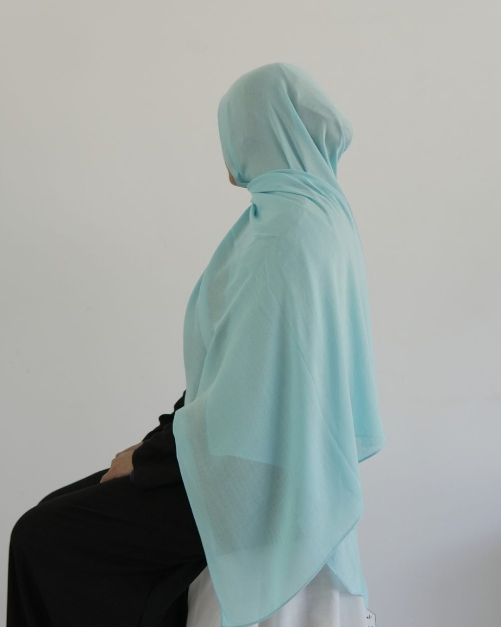 Modal Hijab Set – Coral Blue