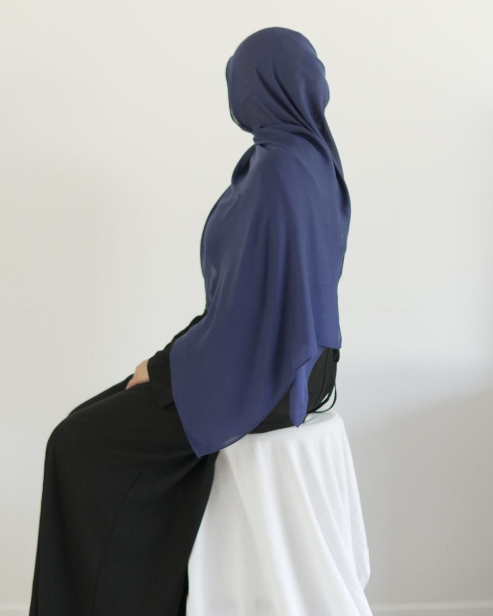 Mini Modal Hijab – Navy Blue