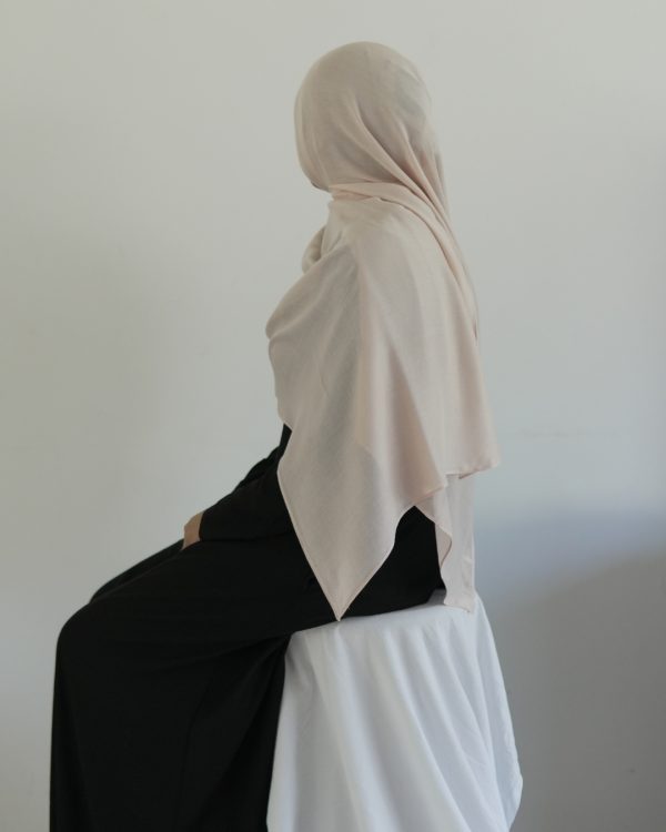 Hidayat Primrose Pink blush mini modal everyday hijab wrap with matching cap