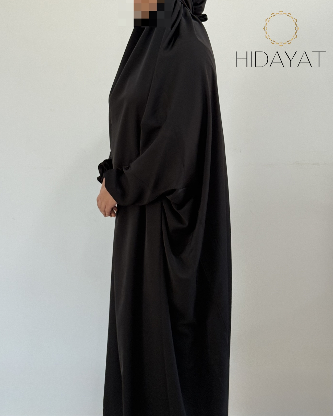 1 Piece Jilbab Black -2