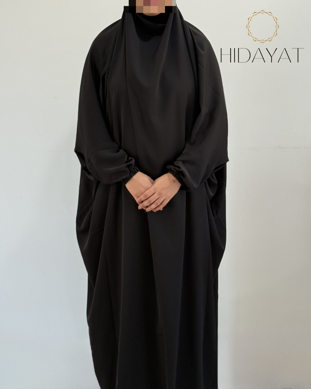1 Piece Jilbab Black – 3