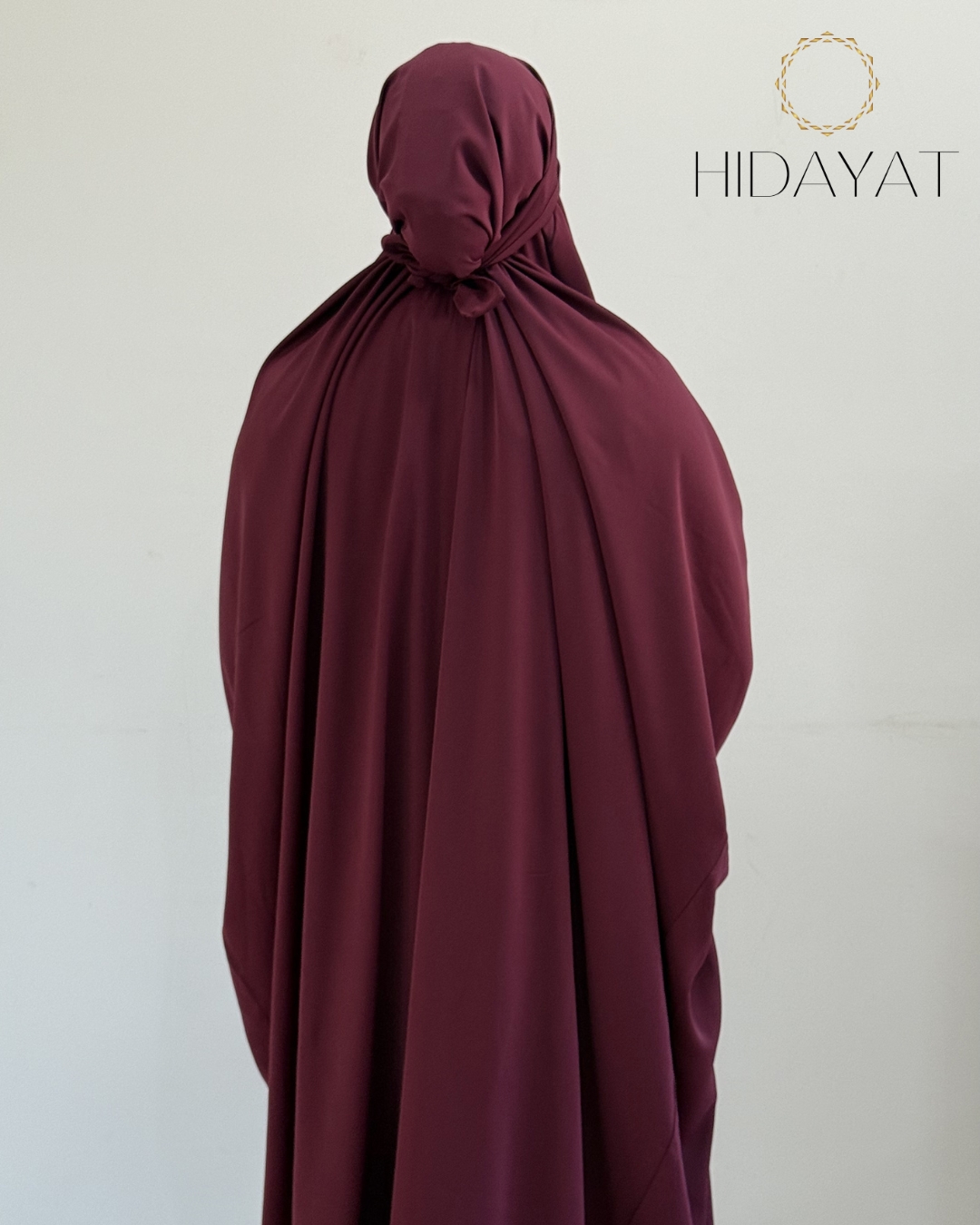 1 Piece Jilbab Burgundy- 1