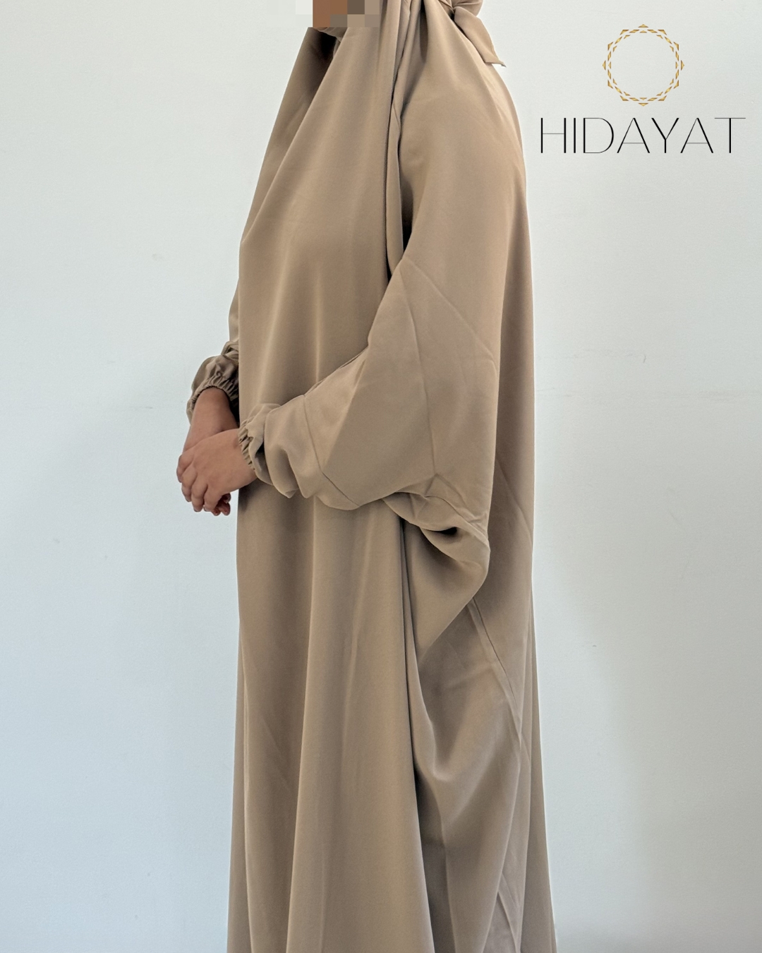 1 Piece Jilbab Khaki- 2