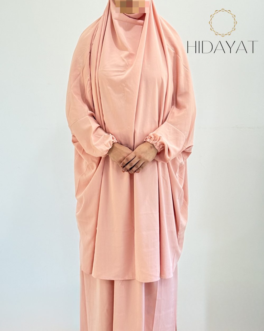 2 Piece Jilbab – Pink