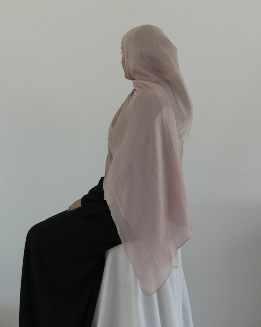 Shimmer Organza – Pale Rose