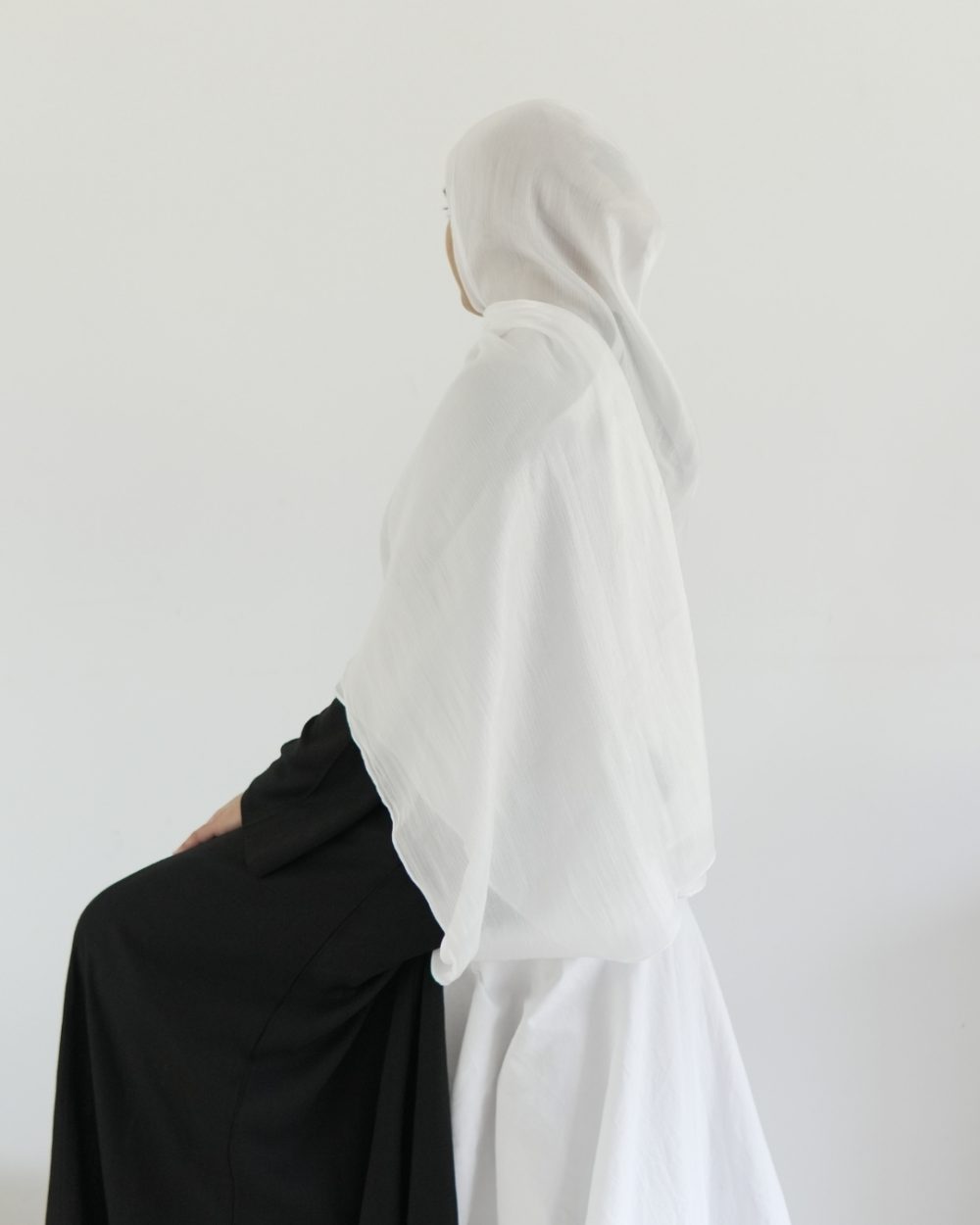 Shimmer Organza- White